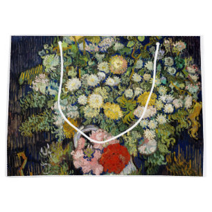 Grand Sac Cadeau Vincent van Gogh - Bouquet de fleurs dans un vase