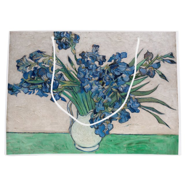 Grand Sac Cadeau Vincent van Gogh - Irises (Devant)