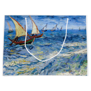 Grand Sac Cadeau Vincent van Gogh - La mer aux Saintes-Maries