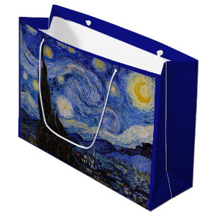 Grand Sac Cadeau Vincent Van Gogh - La nuit étoilée