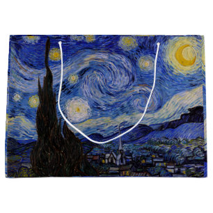 Grand Sac Cadeau Vincent Van Gogh - La nuit étoilée