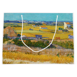 Grand Sac Cadeau Vincent van Gogh - Moisson à La Crau