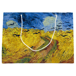 Grand Sac Cadeau Vincent van Gogh - Wheatfield with Crows