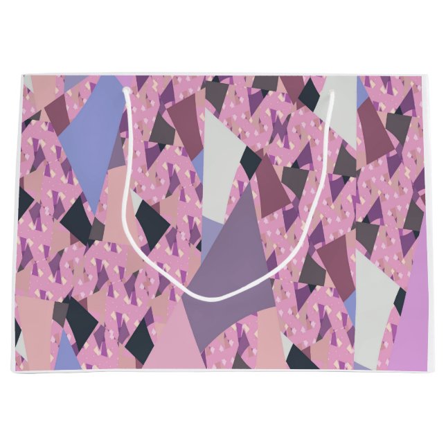 GRAND SAC CADEAU VOILES SUNSET ABSTRAITES (Devant)