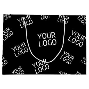 Grand Sac Cadeau Votre conception, photo ou logo d'entreprise en mo