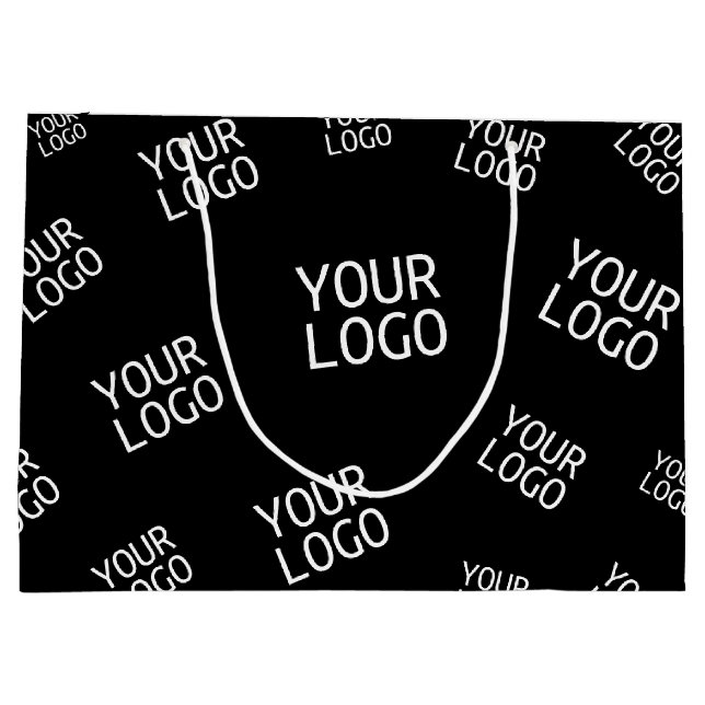 Grand Sac Cadeau Votre design, photo ou logo d'entreprise en mosaïq (Dos)