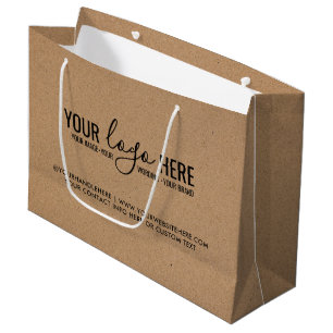 Grand Sac Cadeau Votre logo entreprise d'événementiel Entreprise de