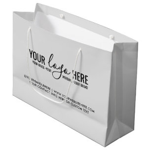Grand Sac Cadeau Votre logo entreprise d'événementiel société de br