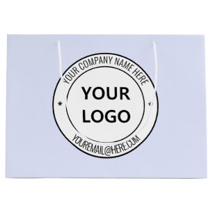 Grand Sac Cadeau Votre logo Entreprise Promotionnel Timbre Personna