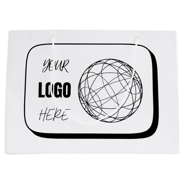 Grand Sac Cadeau Votre logo ici (Devant)