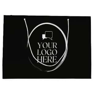 Grand Sac Cadeau Votre logo ici moderne