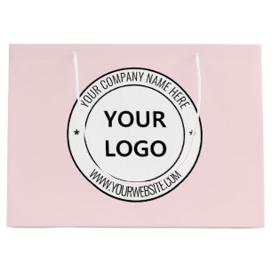 Grand Sac Cadeau Votre logo Nom commercial Promotionnel Personnalis