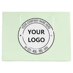 Grand Sac Cadeau Votre Logo Professionnel Promotionnel Simple Perso