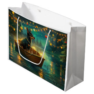 Grand Sac Cadeau Voyage de Noël de la fête de l'Australian Kelpie