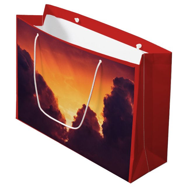 Grand Sac Cadeau w par temps (Devant Angle)