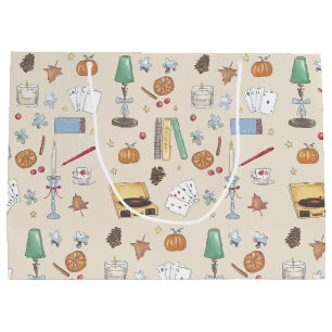 Grand Sac Cadeau Week-end d'automne cosy et lunatique