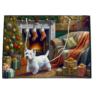 Grand Sac Cadeau West Highland Terrier  Large Gift Bag