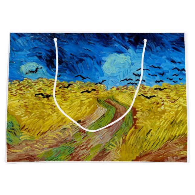 Grand Sac Cadeau Wheatfield with Crows, Van Gogh (Devant)