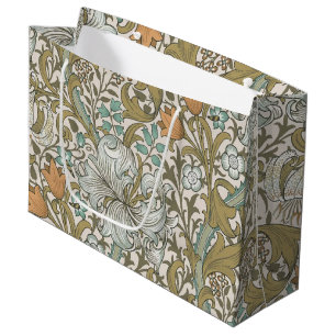 Grand Sac Cadeau William Morris Golden Lily Blue Gold Classic
