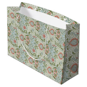 Grand Sac Cadeau William Morris Motif d'art décoratif