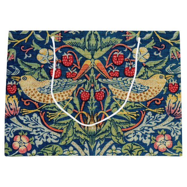 Grand Sac Cadeau William Morris - Thief aux fraises (Devant)