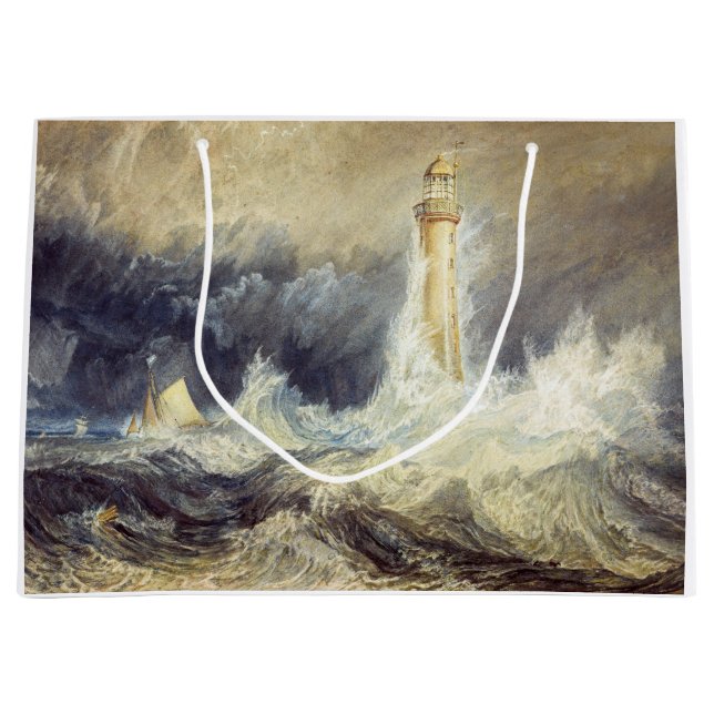 Grand Sac Cadeau William Turner - Phare de Bell Rock (Devant)