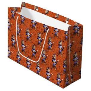 Grand Sac Cadeau Witchy Halloween Tabby