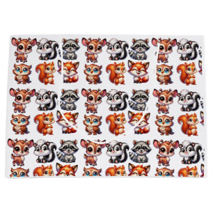 Grand Sac Cadeau Woodland Créatures Baby shower du garçon