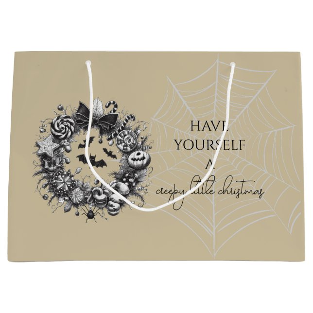 Grand Sac Cadeau Wreath déplaisante (Devant)