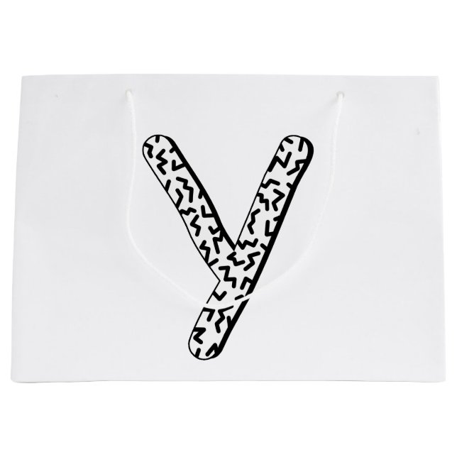 Grand Sac Cadeau Y déchiqueté (Devant)