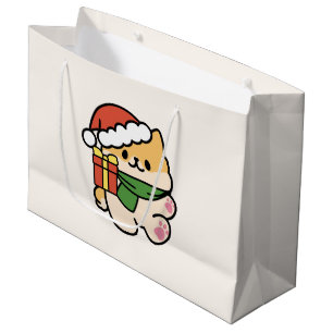 Grand Sac Cadeau Yappy Howlidays - Jote Christmas Dog Cartoon