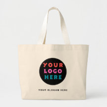 Grand Sac Coton Personnalisé avec Logo Sans Minimu