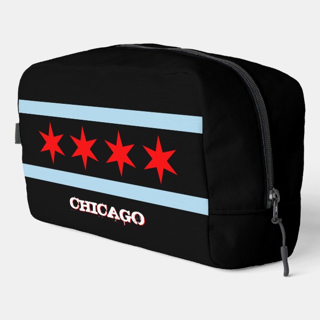 Grand sac de Chicago, mode noir, drapeau de Chicag (Coin droit)