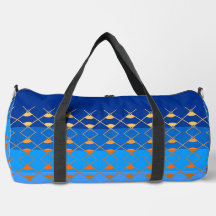 Grand sac de sport - Bordure dégradé diamant