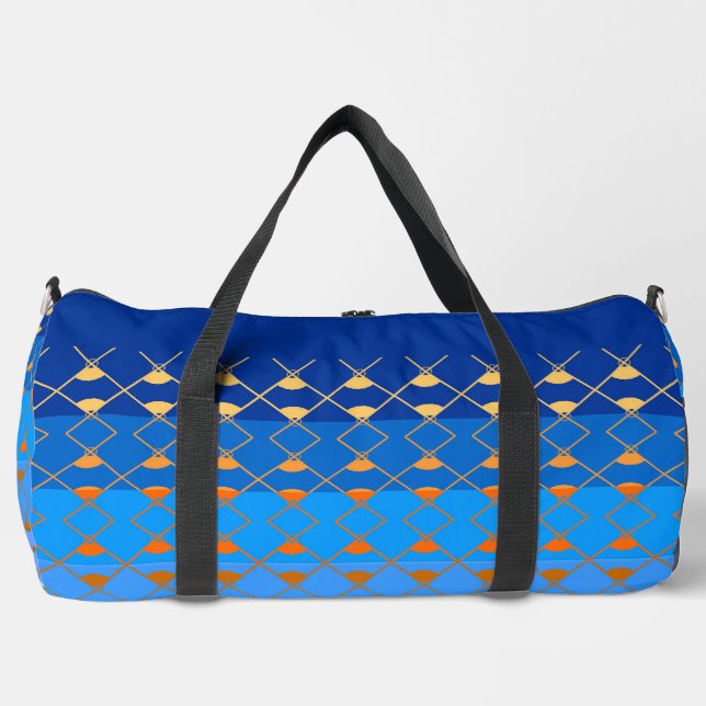 Grand sac de sport - Bordure dégradé diamant (Recto)