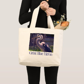 Grand Sac fourre-tout de Héron Bleu