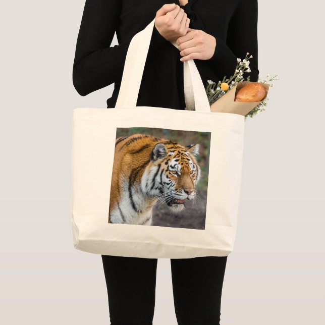 Grand sac fourre-tout de tigre d'Amur (Devant (produit))