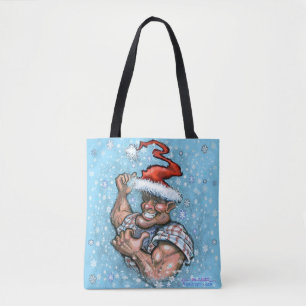 Grand Sac fourre-tout Elf de Noël