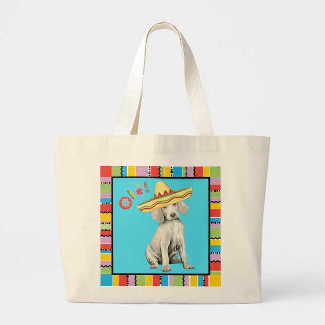 Grand Sac fourre-tout Fiesta Weimaraner (Devant)
