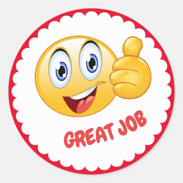 Grand Sticker de l'école de travail (Devant)