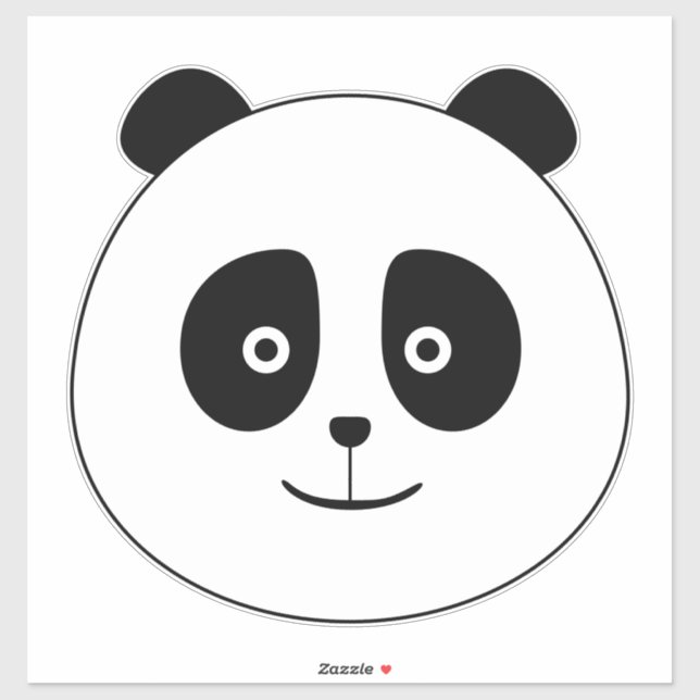 Grand Sticker Panda (Feuille)