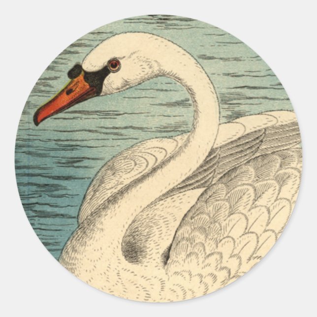 Grand Stickers Cygne (Devant)
