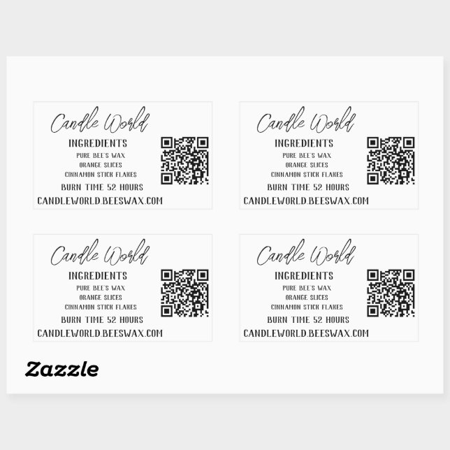 Grand Stickers - Monde de cire d'abeille (Feuille)