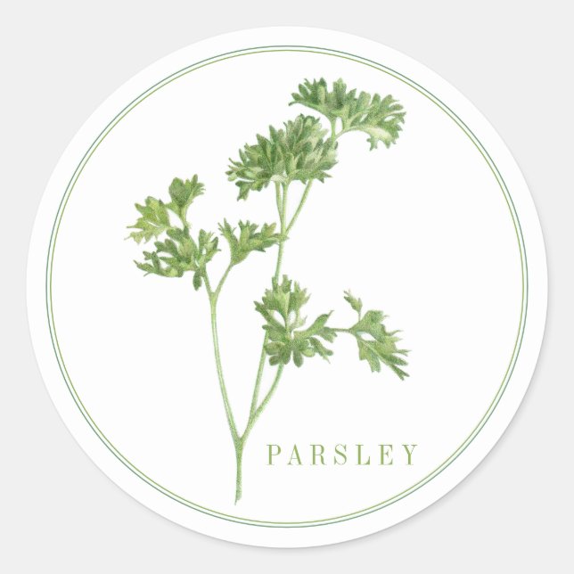 GRAND Stickers ronds PARSLEY FRAIS (Devant)