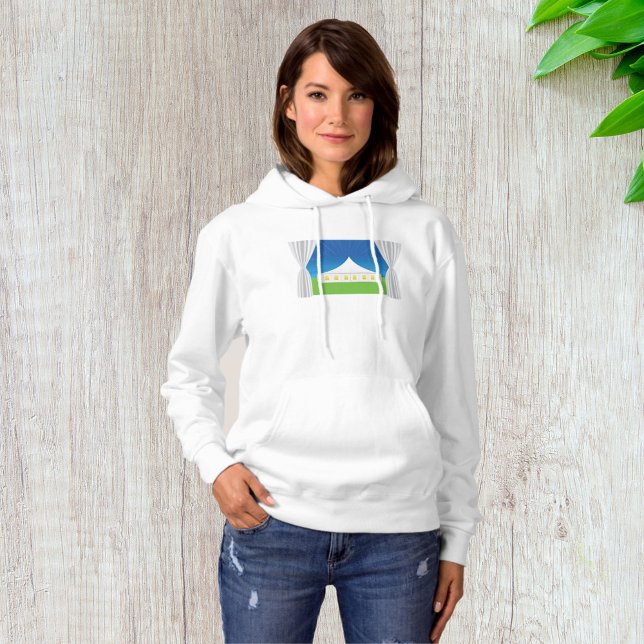 Grand Sweat - shirt à capuche de tente blanche (Créateur téléchargé)