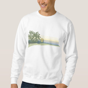 Grand sweatshirt de Hawaïen de coucher du soleil