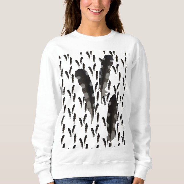 Grand Sweatshirt de plumes de pic-bois (Devant)