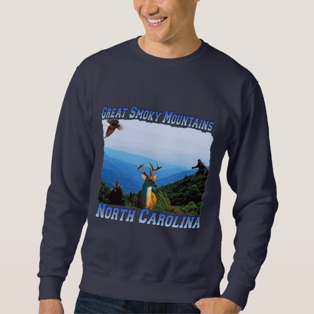 Grand sweatshirt fumeux d'adulte de Mtns la (Devant)