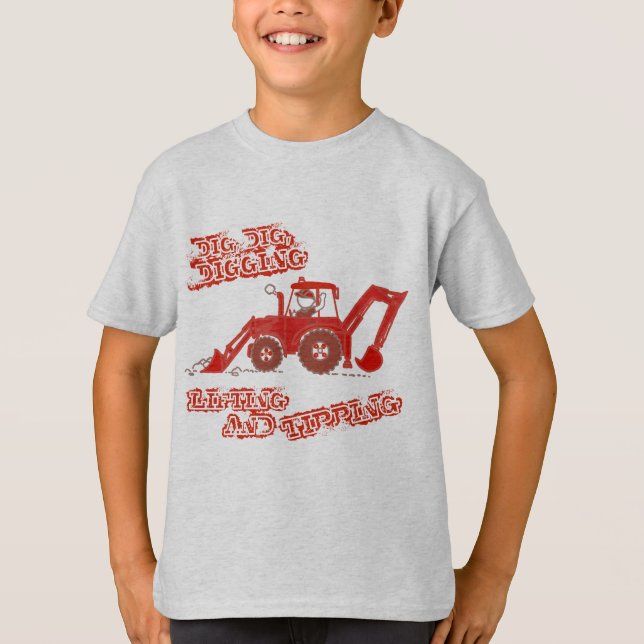 Grand T-shirt Big Red Digger (Devant)