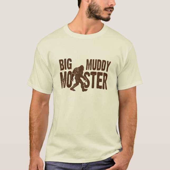 Grand T-shirt boueux de monstre (Devant)